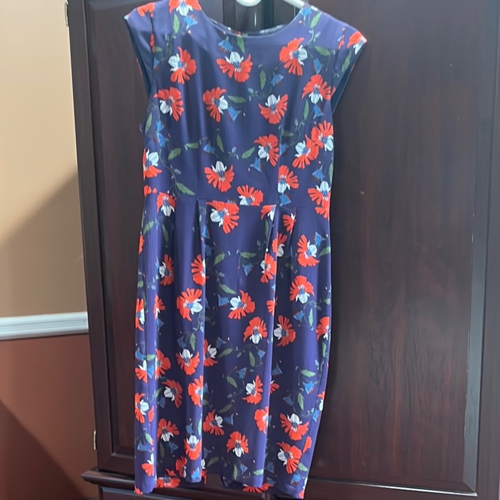 Anthropologie Midi Sundress in Orange and Pink for Weddings